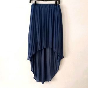 Pleated Long Midi Skirt